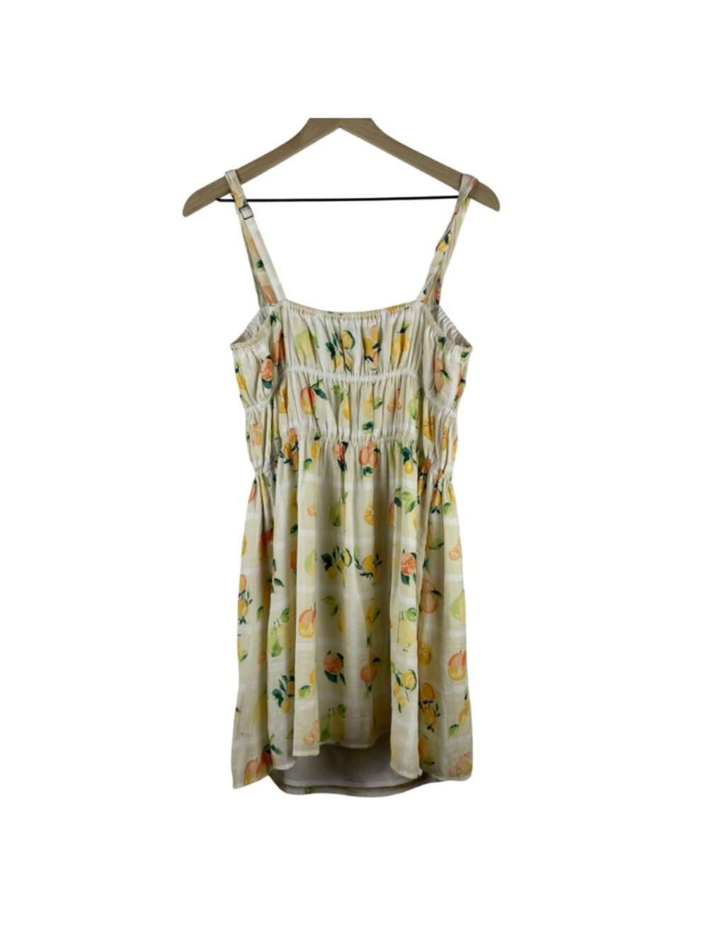 Abercrombie & Fitch Fruit Print Mini Sundress Adjustable Straps Medium Shirred - Picture 8 of 11